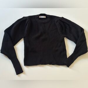 Zara Black Crew Neck Sweater
